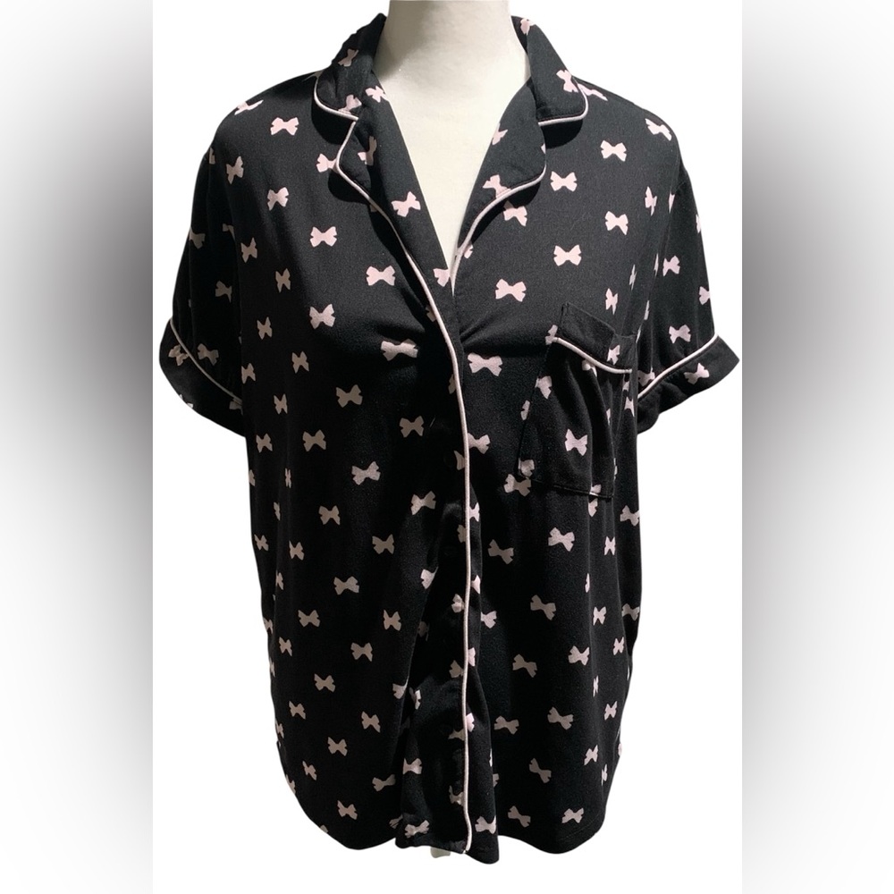 Kate Spade Pink Bow Pajama Top